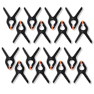 HIFFIN 16 PCS Photography Backdrop Support Spring Clamp 4.3