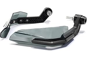 TKSE Osłona Dłoni Motocykla, Osłona Dłoni Motocykla Odporna Na Uderzenia Kierownica O Wysokiej Wytrzymałości Deflektor Wiatrowy Do Motocykla(CZARNY)