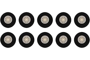 Hellery 10 Stücke RC Modell Flugzeug Fahrwerk Schwamm Rad Reifen Spielzeug DIY, 50mm