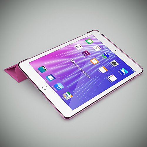 Apple iPad Air 1 Hülle Smart-Case von NICA, Ultra-Slim Cover Dünne Tablet Schutzhülle, Kunst-leder Hardcase Multi-Ständer Tasche, Display-Schutz & Backcover Flip-Case Klapphülle Sleeve – Pink - 8