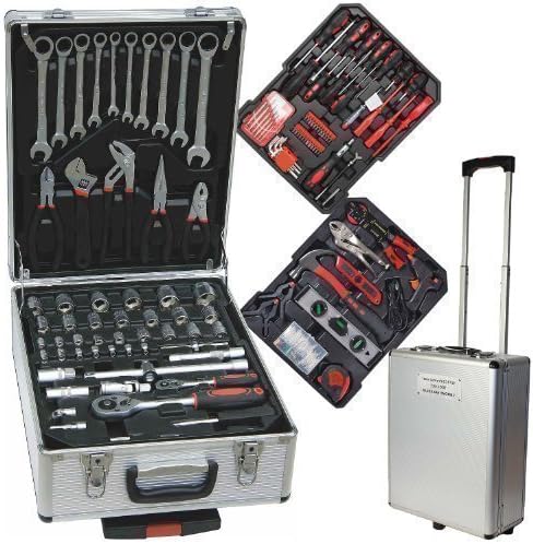 Tool Box in Aluminum Case with Trolley Function Chrome
