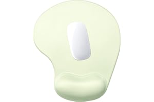 Hsurbtra Tapis de Souris Ergonomique avec Repose-Poignet - Tapis de Souris en Gel avec Base antidérapante - Tapis de Souris en Mousse à mémoire - Vert