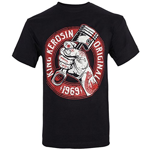 King Kerosin T-Shirt Piston Power Black-S