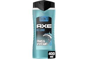 AXE - 5w1 Re-Load żel pod prysznic dla mężczyzn - 24h nawilżający - 87% składników pochodzenia naturalnego - świeży i orzeźwiający zapach - 400ml