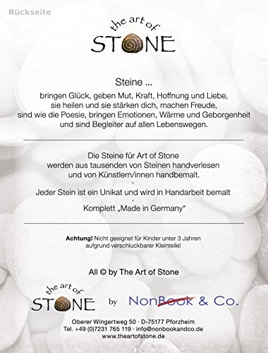Schutzengel für Dich – Serie 3,2 – Motiv 12 Handbemalter Naturstein „Unikat“ Mehr bemalte Steine finden Sie wenn Sie im Suchfeld bei Amazon „The Art of Stone“ eingeben. - 2