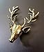 Price comparison product image 3 FOR 2 Sale! Bronze Stag Deer Brooch Pin for Jacket or Collar, Unique Gift Mens / Womans Unisex Broach Office Work Party Formal Business Brooches Luxury Lapel Wedding Holiday Collar Blouse Accessories Animal Fashion Antler Head Woodland Stag Doe Hunter Gold Elk Trophy Milu Head Horn Red Deer Hunting Collar Neck Tips Brooch Pin Scottish (Single Bronze Brooch)