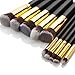 Nestling® Professional 10PCS Black and Gold Makeup Brushes Set Eyeshadow Brush (Black Gold)