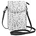 Produktbild Women Small Cell Phone Purse Crossbody,Hand Drawn Style Medical Pattern With Dental Hygiene Theme Teeth Care Cleaning