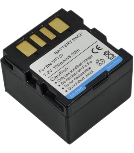 Batterie Compatible JVC BN-VG114 - Pour Caméras Et Caméscopes (1200 MAh, 3.6V