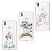 Produktbild Reshias BQ Aquaris X/X PRO Hülle 3PC Lämmer und Ponys Weichem Silikon [Scratch-Resistant] Clear Bumper Handy Tasche Telefon Etui TPU Schale für BQ Aquaris X/X PRO mit EIN Einhorn Schlüsselanhänger