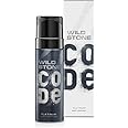 WILD STONE CODE Platinum No Gas Body Perfume For Men, Long Lasting Intense Fragrance, 120Ml - Platinum, Spray