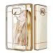 Samsung S6 Edge Plus Cover, REALIKE™ Premium {Imported} Ultra Thin Crystal Clear Transparent Shock Proof Case for Samsung Galaxy S6 Edge Plus (Glacier Series - Gold) RS.649.00