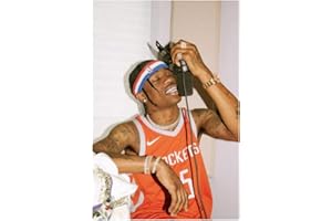 Chihie Travis Scott Hip Hop Rap Music Singer Star Poster Soie Peinture Murale -50X70cm sans Cadre