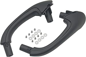 Arotzelox Tirador de puerta interior para puerta interior hebilla apertura puerta manija negra delantera izquierda y derecha para Clase C W203 C230 C240 C280 C320 C350 2038101551 hebilla puerta manija