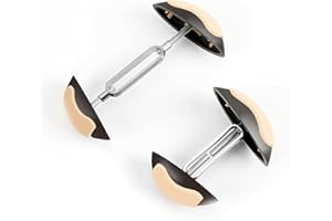 Jowfay Tendiscarpe, 1 Paio Allarga Scarpe Nera Estensori Ingranditore Anti Rughe Ingranditore Forma Scarpe Tendiscarpe Accessorio Calzascarpe Barella Allargascarpe Plastica Regolabile