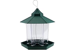 Nothers Kid's Hanging Gazebo Wild Bird Feeder Perfect for Garden Decoration (Green)