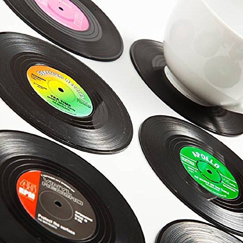 Vinyl Rockabilly Schallplatten Glasuntersetzer 6er Set - 2