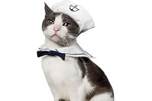 ARTIST UNKNOWN N / A Halloween Costumi, Abiti Cappello da Marinaio Dell'animale del Cane per Cani di Piccola Taglia e Gatti Decorazione Cosplay Vestito Cane Fantasia di Halloween