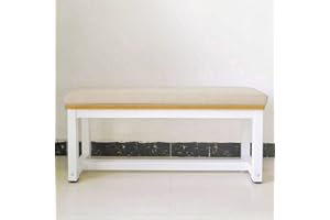 Waigg Kii Thick Dining Bench Cushion Pad 2/3 Seater Indoor Outdoor,100/120cm Garden Bench Seat Cushion Pad Replacement Mat for Patio Swing (60x30x3cm,Beige)