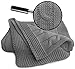 Wallaboo Baby Blanket Noa, 100% Organic Cotton, For Pram, Car Seat, Moses Basket, Crib,  Size 90 x 70 cm, Color: Grey