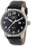 Zeppelin Herren-Armbanduhr XL LZ127 Graf Analog Automatik Leder 76522S