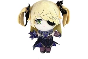 Gooyeh Muñeca de peluche de Fischl, linda muñeca de tela, anime, personajes secundarios, juguetes de peluche, decoración del hogar, almohada para dormir, regalo de cumpleaños, 20 cm