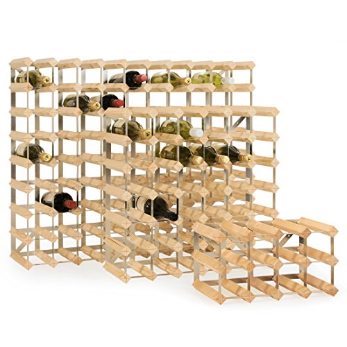 Weinregal / Flaschenregal System TREND, für 30 Fl., Holz Kiefer natur, komplett montiert, stapelbar / erweiterbar – H 42 x B 61,2 x T 22,8 cm - 2