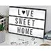 Produktbild A4 Cinematic LED Light Box LED-Zeichen Message Board Lightbox Set mit 90 Buchstaben Anzahl Symbole Lichter + USB Kabel Leuchten Box Perfekt für alle Gelegenheiten