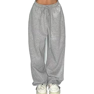 Pantalon De Jogging Femme Baggy Taille Haute - Léger, Extensible, Avec Cordon Et Poches, Pour Sport, Yoga, Détente
