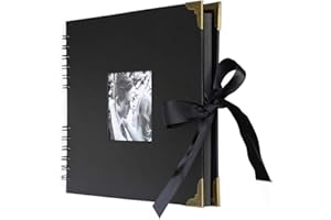 anaoo Album de Fotos Scrapbook Recortes para Pegar y Escribir DIY, Libros de Firmas Album Cuaderno Diario de Viaje Vintage Regalo Original para día de San Valentín Aniversario Boda Cumpleaños