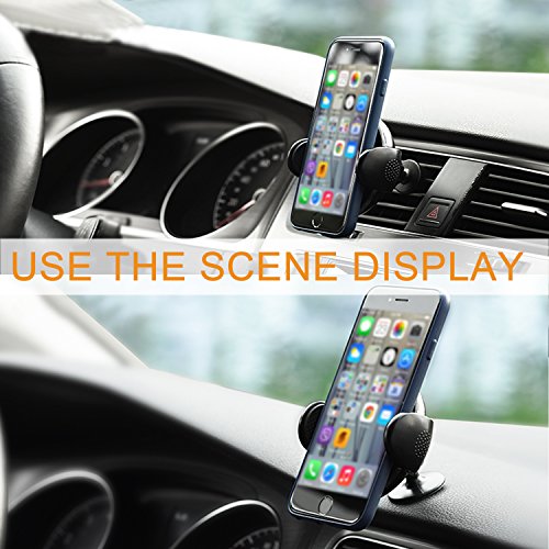 Caricatore Wireless Auto, innislink Caricabatteria Wireless da Auto Caricatore Senza Fili Veloce Air Vent Supporto a Ventosa per iPhone X/8/8Plus Samsung Note 8/S8 Huawei e Altri Dispositivi Qi - Nero