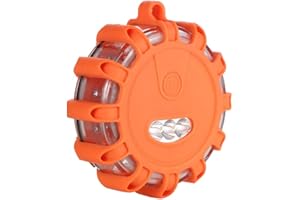 ZHUODINGSEN éClairage De Secours De Voiture éClairage De Secours Multifonction Feu Clignotant Rotatif De Voiture Secours Lumineux Signal Urgence Feu Stroboscopique De DéTresse Avec Base MagnéTique Orange