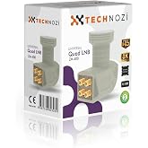 technozi UNIVERSAL 4'L&Uuml; LNB QUAD 8K ULTRA HD