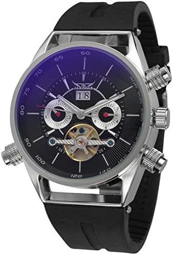 FORSININGMen's Automatic Movt Plastic Band Analogue Wrist Watch