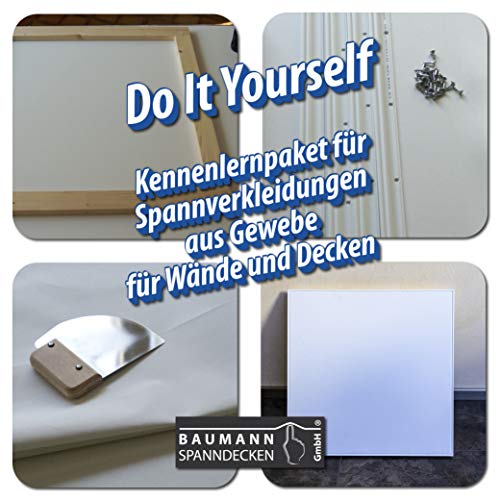 Preisvergleich Produktbild Baumann Spanndecken KLP Kennenlern Paket für Gewebeverkleidungen, Weiß