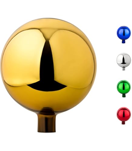 Lauschaer Glas Gartenkugel Orange - 12cm Durchmesser, Mundgeblasen In Deutschland