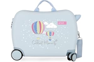 Enso Collect Moments, Valigia Per Bambini 2 Ruote Multidirezionali Ragazza, (Cian), 50x38x20 cms