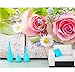 Produktbild Kyzaa Roses Camomiles Hölzerne Planken Blumen 3D Wallpaper Für Wohnzimmer Sofa Tv Wand Schlafzimmer Küche Cafe Restaurant