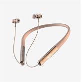 Linktech H986 Boyun Askılı Silikonlu &Ccedil;ift Telefon Destekli Bluetooth Kulaklık 40 Saat, Turuncu