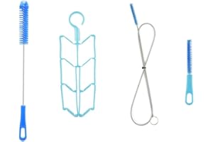 AXEN Kit de accesorios para la vejiga de agua de hidratación, 10 en 1, incluye herramientas de limpieza y válvulas de mordida reemplazos