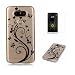 Produktbild Fatcatparadise Schutzhülle für iPhone 5/5S/SE, mit Displayschutzfolie aus Hartglas, kratzfest, transparent, weiches Silikon, niedliches buntes Muster, ultraslim, flexibles Design, TPU, perfekte Passform für iPhone 5/5S/SE