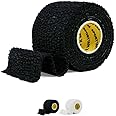 SPORTTAPE EAB Tape | 5cm x 4.5m - Black - Tearable Elastic Adhesive Bandage | Thumb Tape | Rugby & Football Sports Tape - Wrist, Ankle & Ear Strapping Tape | Sport Injuries Medical Tape - Single Roll