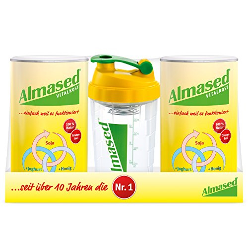 Preisvergleich Produktbild Almased Vitalkost Doppelpackung plus gratis Shaker