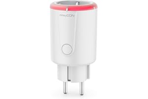 deleyCON 1x Digital Timer Nedräkningsfunktion Timer Omkopplare Brytare Uttag 1 till 5 Timmar Omkopplingstid max. 1800W Kontaktskydd Inomhus
