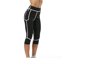 Litthing Pantalones de Sauna Adelgazantes Pantalones para Neopreno Mujer Deportivos Sauna Pantalón de Sudoración Pantalón Mallas Termicos de Neopreno