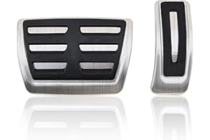 MYMOCCY Foot Brake Gas Accelerator Pedal Cover Compatible for A4 B9 A5 A6 (C8) A7 Q5 Q7 Q8 2017-2023, Compatible for Cayenne/Cayenne Coupe Parts