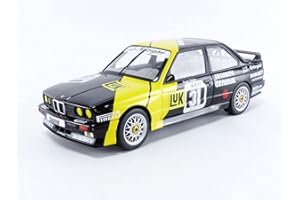 Solido BMW E30 M3#31, DTM 1988, conducente: K. Thiim, modellino auto, scala 1:18, nero/giallo
