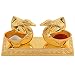 Jaipuri haat Golden Metal Love Bird Duck with Chandan Roli Chopda Pair For Gift and Pooja Purpose RS.249.00