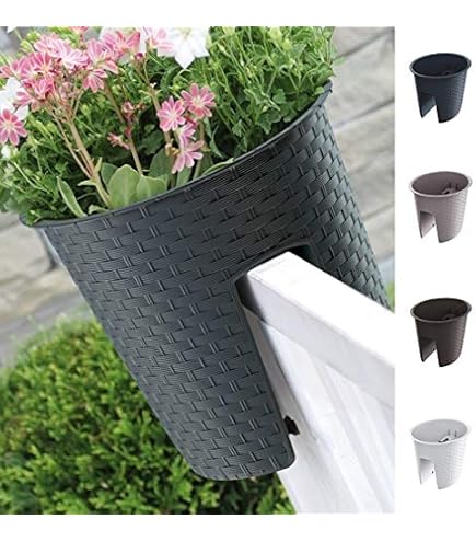 Rephorm Balkonkasten „balconismo“ – 10 Liter, Mit Bewässerungssystem, Für Geländer Bis 10 Cm, Design Made In Germany