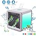Produktbild HANGESS 3-in-1 Luftkühler Tragbare Mobile USB Klimaanlage Luftbefeuchter Air Cooler Und Luftreiniger Kleine Tischventilator (einstellbare 7-Farben-LED-Licht)
